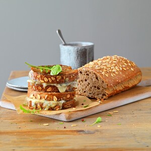 Seeds and cereals country-style loaf