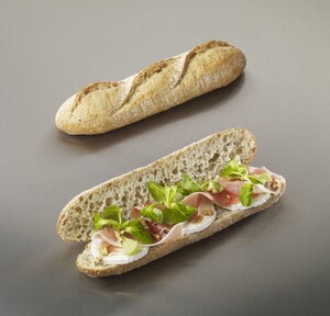 Multi-grain half-baguette