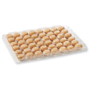 Platte mit Vanille-Macarons 12g