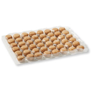 Platte mit Kaffee-Macarons (48 x 12 g)