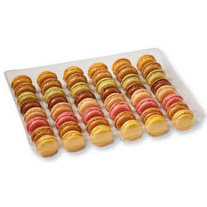 Platte mit Macarons - Klassische Aromen (48 x 12 g)