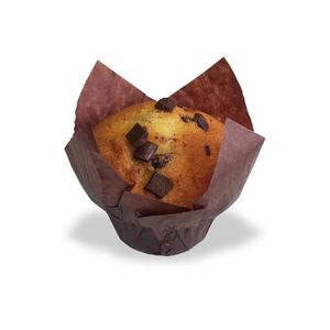 Muffin nature décor éclats de chocolat