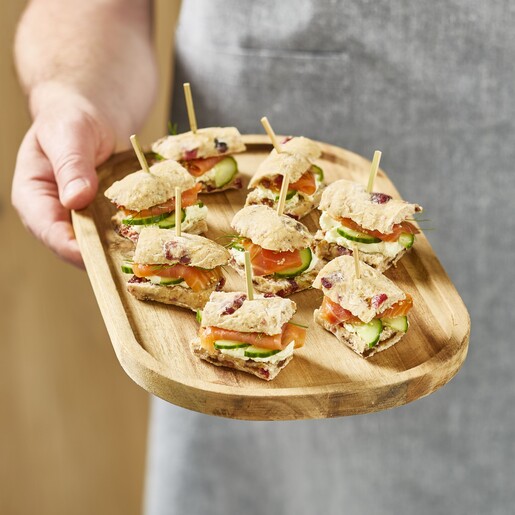 Sandwich-Häppchen Räucherlachs