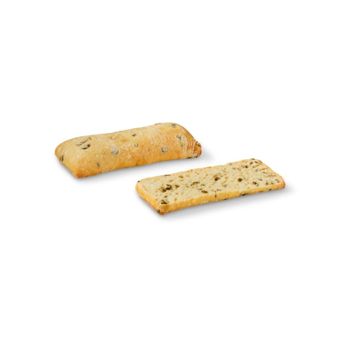 Olive Oil and Green Olives Ciabatta 140g Bread Family Catalog