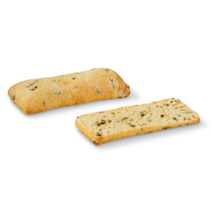 Ciabatta Huile d'Olives et Olives vertes 140g