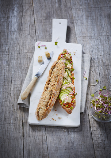 Baguettine seigle céréales sandwich