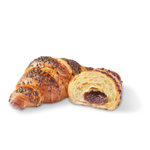 Croissant mit Kakao-Haselnussfüllung 90g