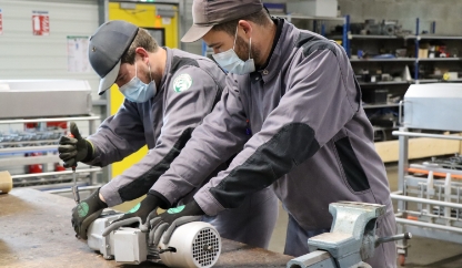 Collaborateurs Bridor en formation technique